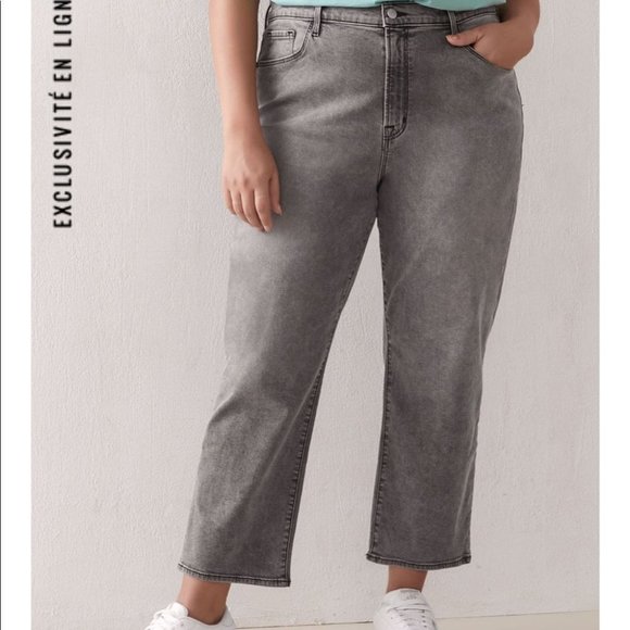 J Brand Women Gray Ruby High-Rise Slim Cigarette Denim Jean Plus Size 22 - Picture 2 of 9